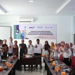 Pertemuan Evaluasi Program Kemitraan Pendampingan Teknis dan Advokasi Percepatan Penurunan Stunting di Ruang Rapat Bappedalitbang Kepulauan Meranti, Selatpanjang, Rabu (30/8/2023)