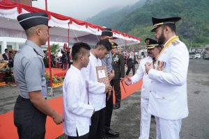 137 Warga Binaan Pemasyarakatan Rutan Padang Panjang Terima Remisi pada Upacara HUT RI Ke-78,  Lima Orang Langsung Bebas