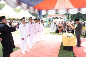 Bupati Rohil Lantik Lima Penghulu Hasil Pilpeng Serentak di Bangko Pusako