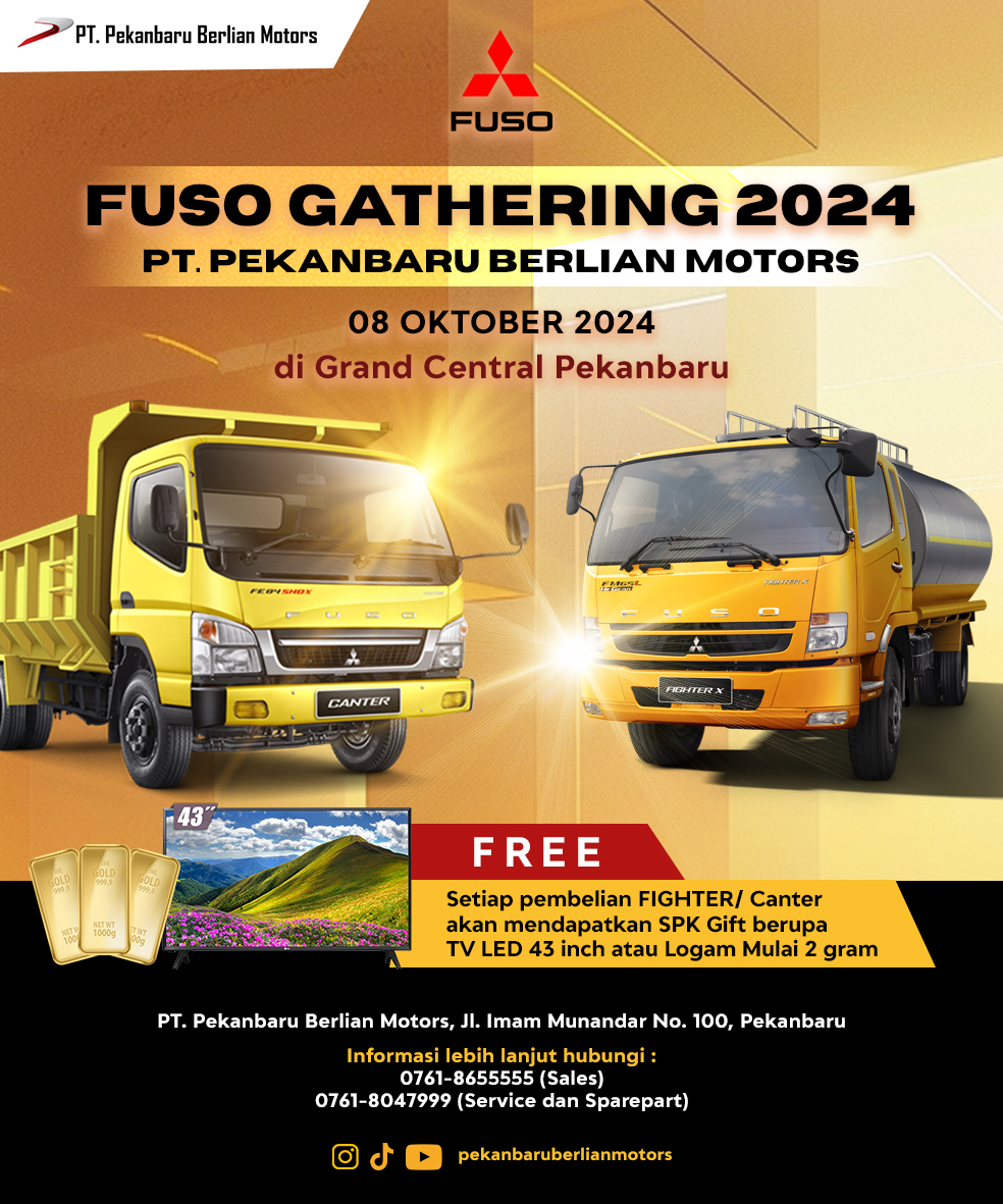 Fuso Gathering 2024 di Hotel Grand Central, Pekanbaru pada Selasa, 8 Oktober 2024