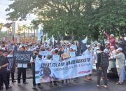 Aksi Damai Ratusan Forum Solidaritas Muslim Banua Peduli Palestina di Kota Banjarmasin