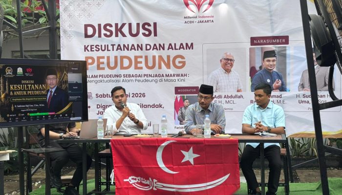 Millenial Indonesia Gelar Diskusi “Alam Peudeung Sebagai Penjaga Marwah: Mengaktualisasi Alam Peudeung di Masa Kini