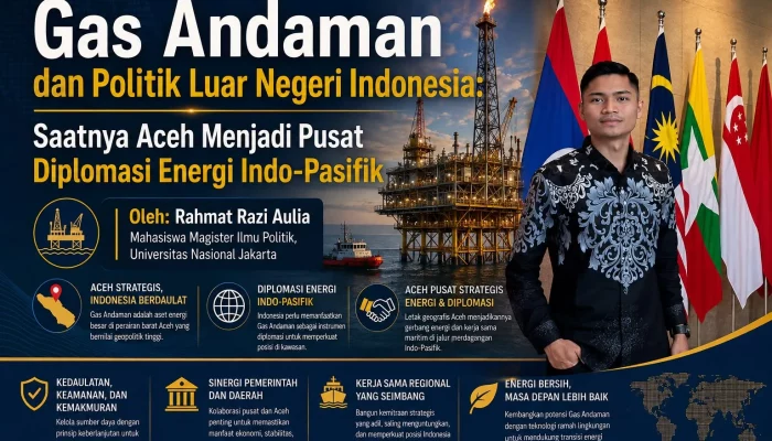 Gas Andaman dan Politik Luar Negeri Indonesia: Saatnya Aceh Menjadi Pusat Diplomasi Energi Indo-Pasifik