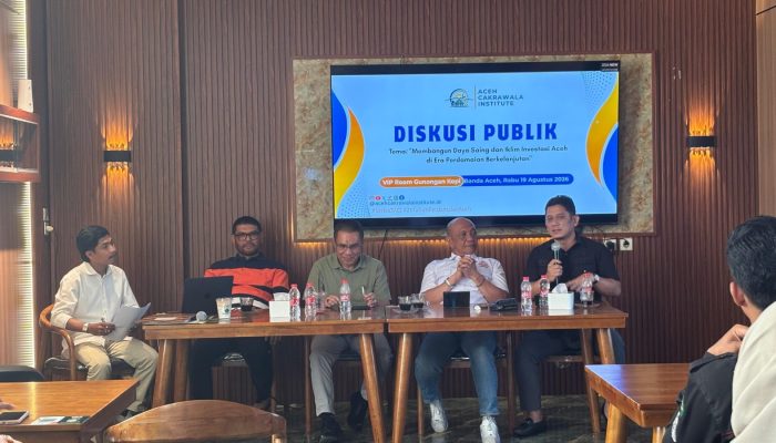 Diskusi ACI (Aceh Cakrawala Institute) Bedah Tantangan dan Peluang Investasi Aceh